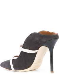 Черные замшевые сабо от Malone Souliers