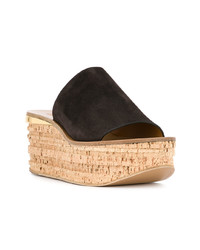 Черные замшевые сабо от Chloé