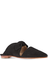 Черные замшевые сабо от Ulla Johnson