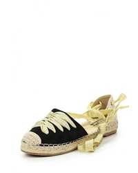 Черные замшевые сандалии на плоской подошве от PTPT