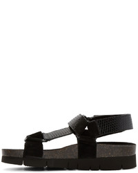 Мужские черные замшевые сандалии от Marc Jacobs