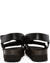 Мужские черные замшевые сандалии от Marc Jacobs