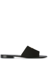 Мужские черные замшевые сандалии от Giuseppe Zanotti Design