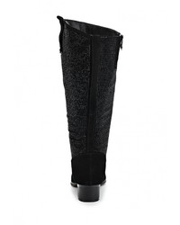 Черные замшевые сапоги от Ascalini
