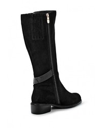 Черные замшевые сапоги от Ascalini