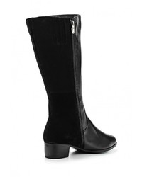 Черные замшевые сапоги от Ascalini