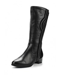 Черные замшевые сапоги от Ascalini