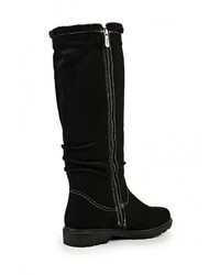 Черные замшевые сапоги от Dino Ricci Trend
