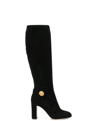Черные замшевые сапоги от Dolce & Gabbana