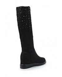 Черные замшевые сапоги от Gioia