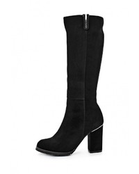 Черные замшевые сапоги от Grand Style