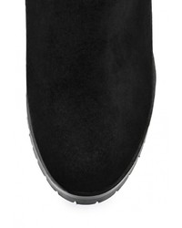 Черные замшевые сапоги от Grand Style