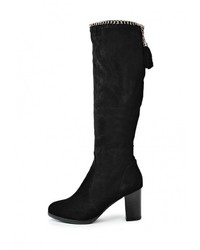 Черные замшевые сапоги от Inario