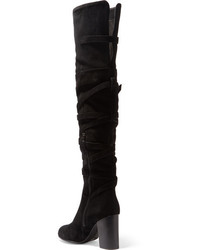 Черные замшевые сапоги от Sam Edelman