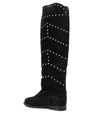 Черные замшевые сапоги от Via Roma 15