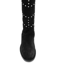 Черные замшевые сапоги от Via Roma 15