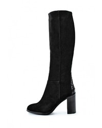 Черные замшевые сапоги от Valley