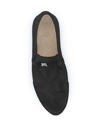 Женские черные замшевые слипоны от Swear