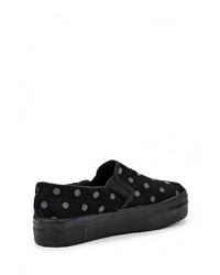 Женские черные замшевые слипоны от Malien