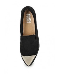 Женские черные замшевые слипоны от Max Shoes