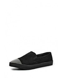Женские черные замшевые слипоны от Max Shoes