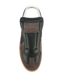 Мужские черные замшевые слипоны от Maison Margiela