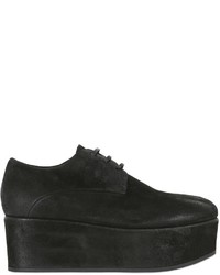 Черные замшевые туфли дерби