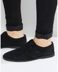 Черные замшевые туфли дерби от Asos