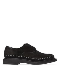 Черные замшевые туфли дерби от Auxiliary