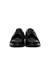Черные замшевые туфли дерби от Gucci