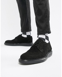 Черные замшевые туфли дерби от Dead Vintage