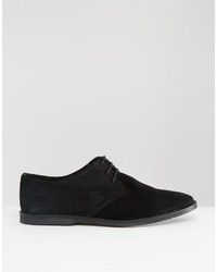Черные замшевые туфли дерби от Asos