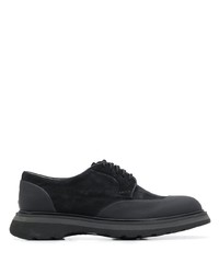 Черные замшевые туфли дерби от Doucal's