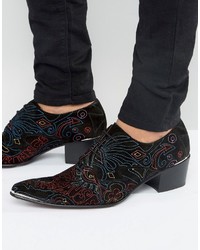 Черные замшевые туфли дерби от Jeffery West
