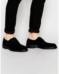 Черные замшевые туфли дерби от Lambretta