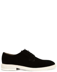 Черные замшевые туфли дерби от Marc Jacobs