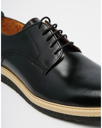 Черные замшевые туфли дерби от Kurt Geiger