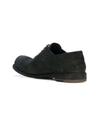 Черные замшевые туфли дерби от Officine Creative