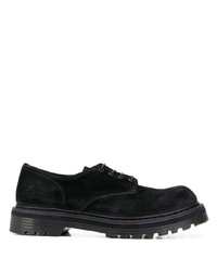 Черные замшевые туфли дерби от Premiata