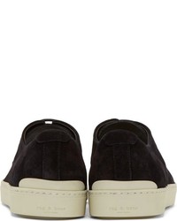 Черные замшевые туфли дерби от Rag and Bone