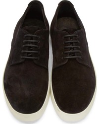 Черные замшевые туфли дерби от Rag and Bone