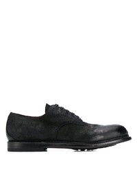Черные замшевые туфли дерби от Silvano Sassetti