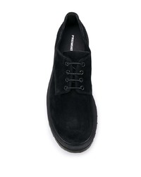 Черные замшевые туфли дерби от Premiata
