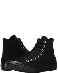 Черные замшевые туфли на шнуровке