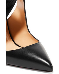 Черные замшевые туфли с вырезом от Christian Louboutin