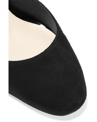 Черные замшевые туфли с геометрическим рисунком от Sophia Webster