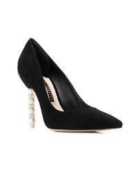 Черные замшевые туфли с украшением от Sophia Webster