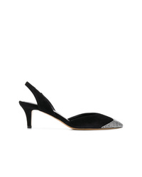 Черные замшевые туфли с украшением от Isabel Marant