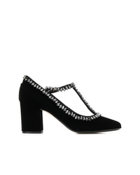 Черные замшевые туфли с украшением от N°21