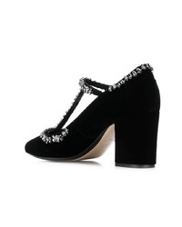 Черные замшевые туфли с украшением от N°21